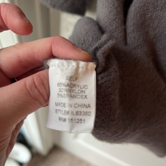 In Loom Drape Front Cardigan - Picture 3 of 4